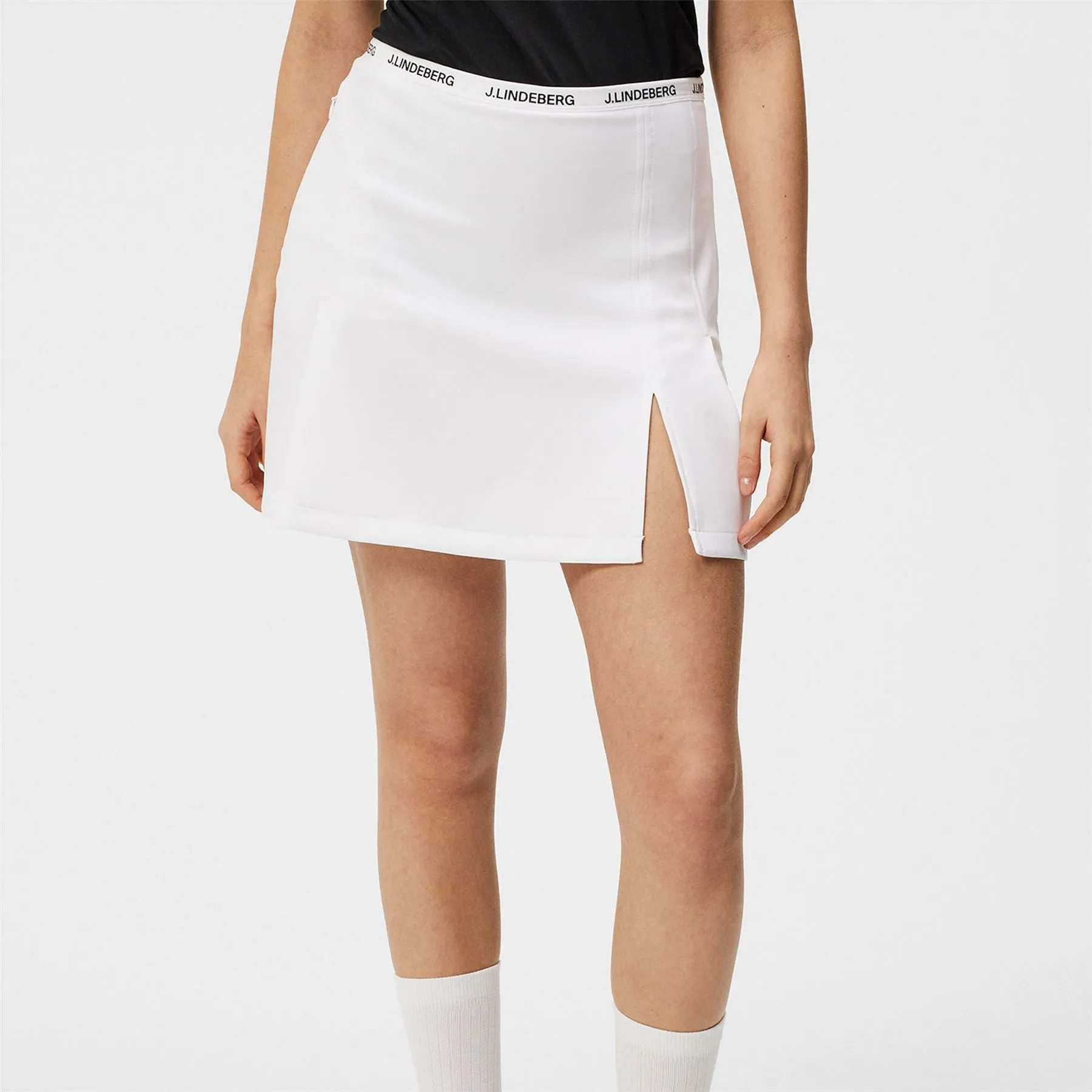 Womens Keisha Lux Bonded Skirt White - SS24