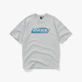 Y2K Shooting Stars T-Shirt [Melange Grey]